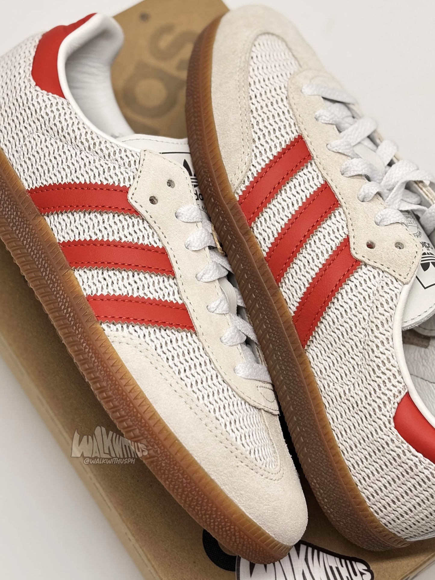Adidas Samba OG 'Crystal White Preloved Red' (MEN'S)