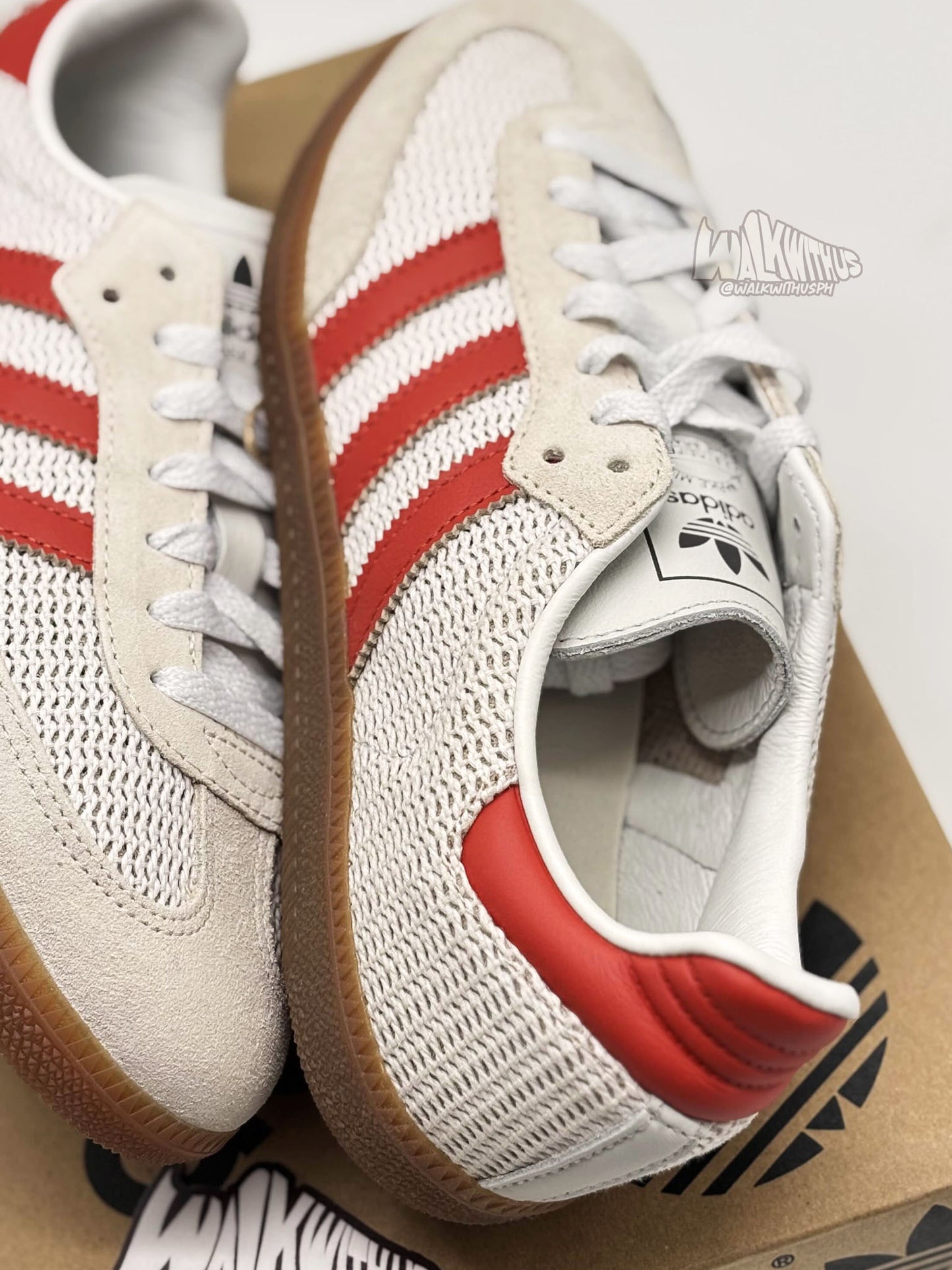 Adidas Samba OG 'Crystal White Preloved Red' (MEN'S)