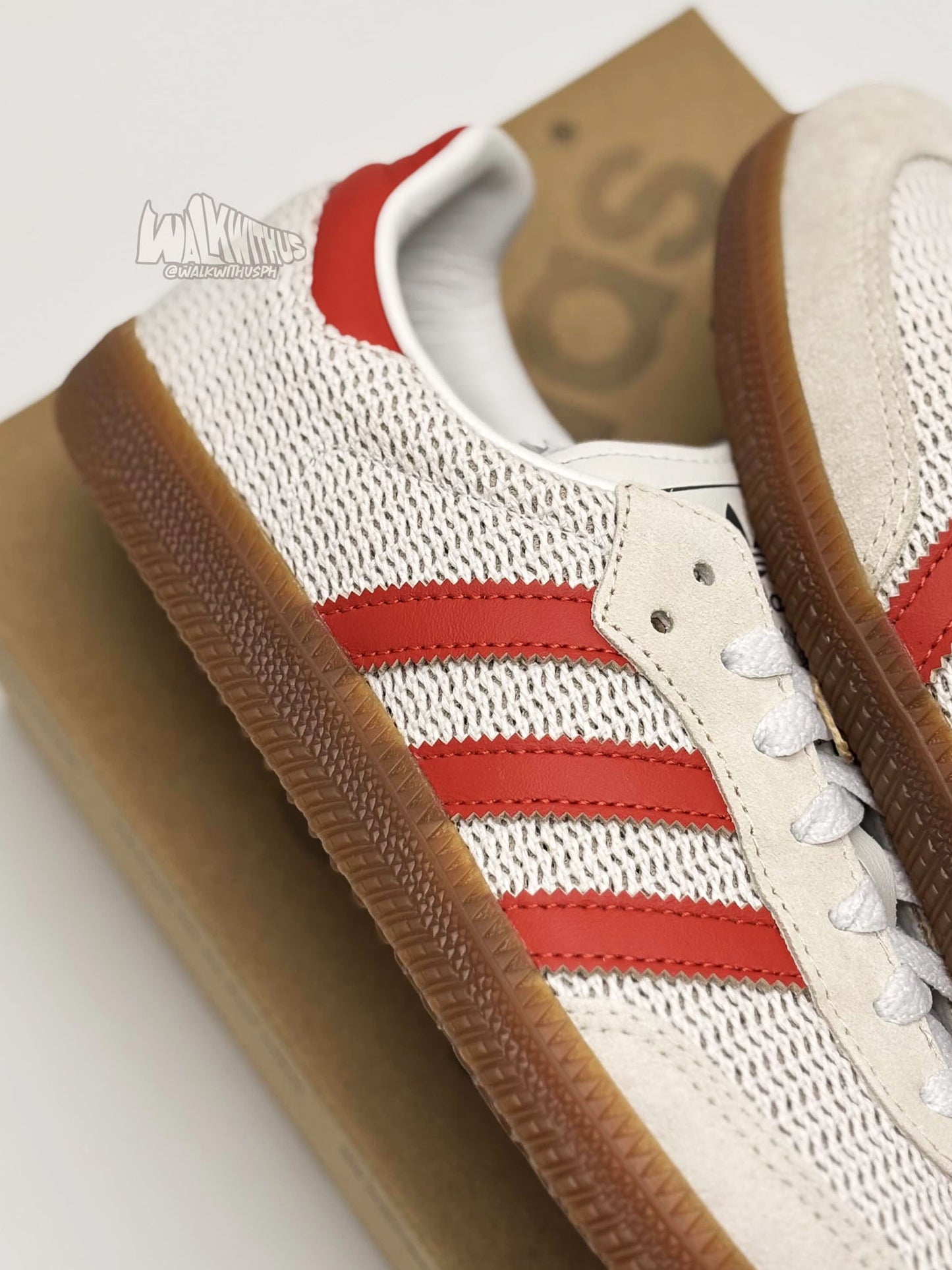 Adidas Samba OG 'Crystal White Preloved Red' (MEN'S)