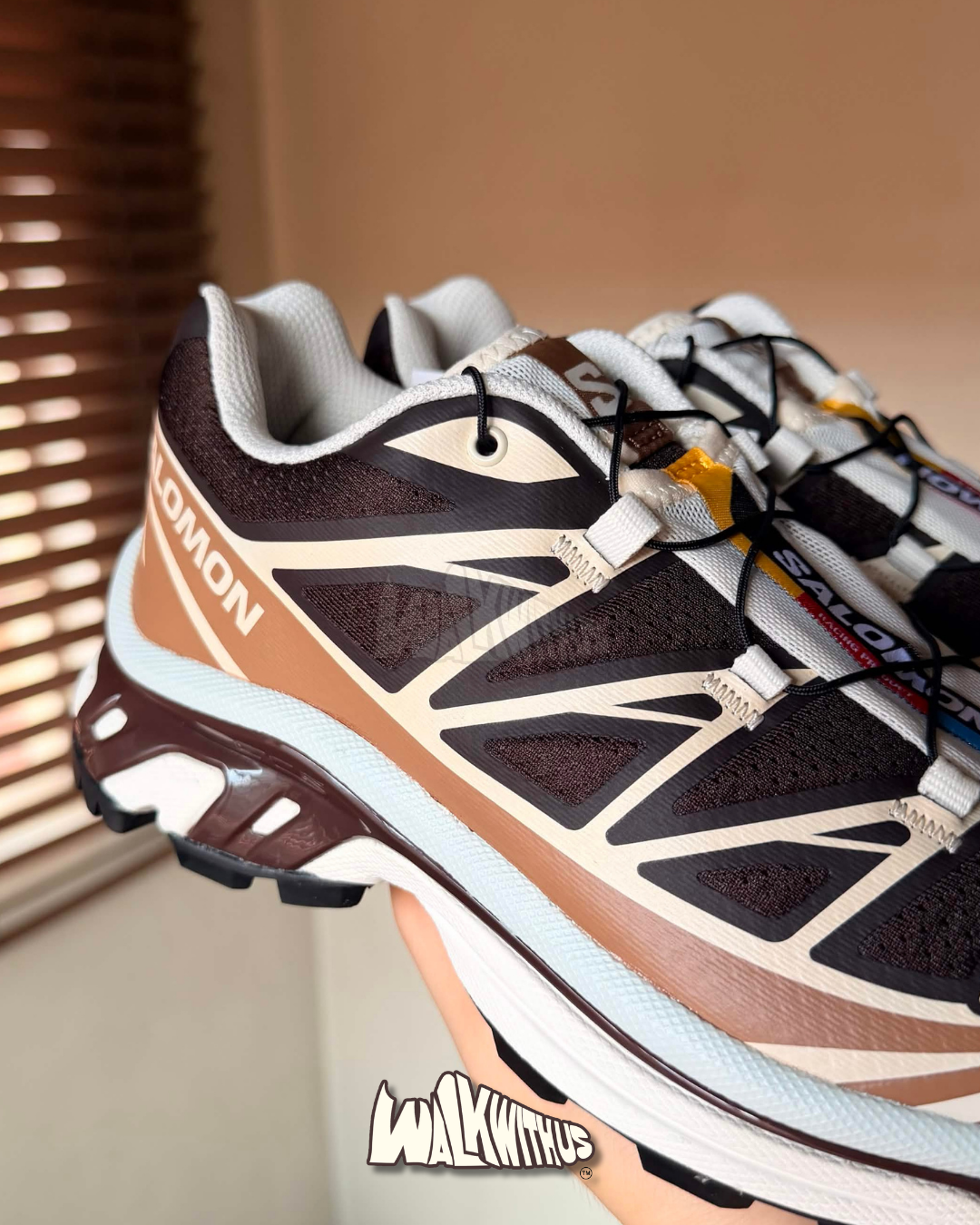 Salomon XT-6 "Black Coffee Burro Bitter Chocolate"