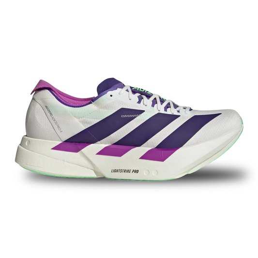 Adidas Adizero Adios Pro 4 'White Purple Lime Burst'