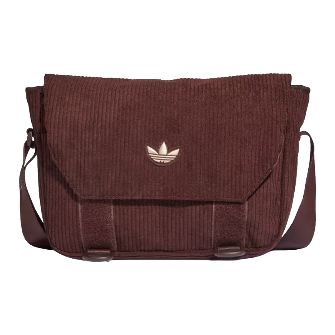 Adidas Korea Messenger Corduroy Crossbody Bag 'Brown'