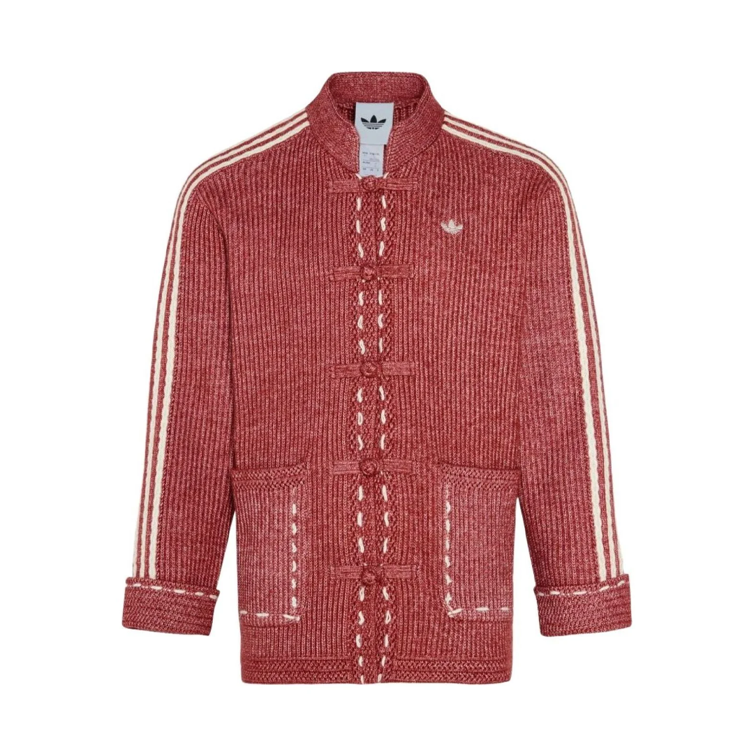Adidas Originals Chinese New Year FW25 Knit Jacket 'Preloved Ruby'