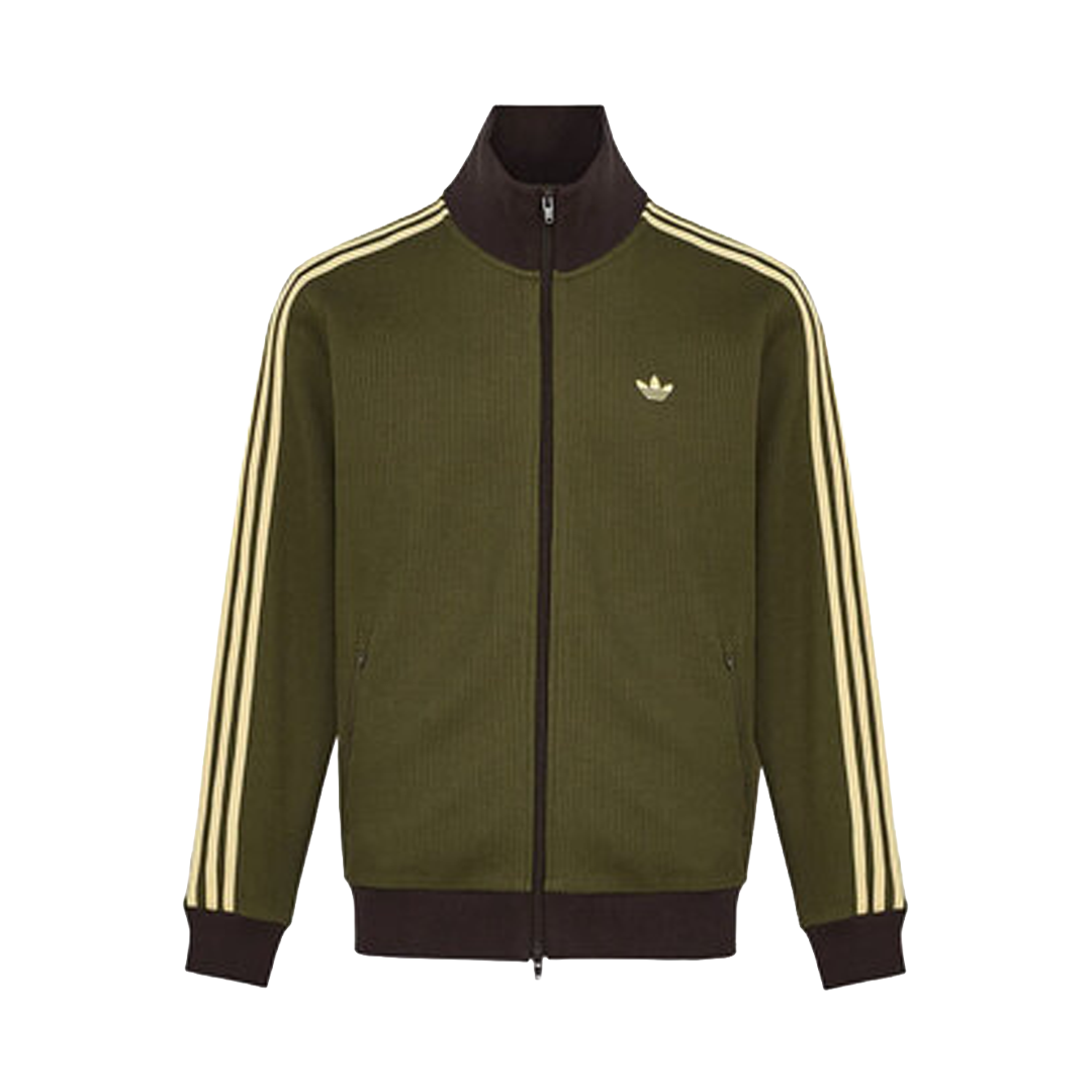 Adidas Originals Waffle Knit Track Top Zip-Up 'Green'