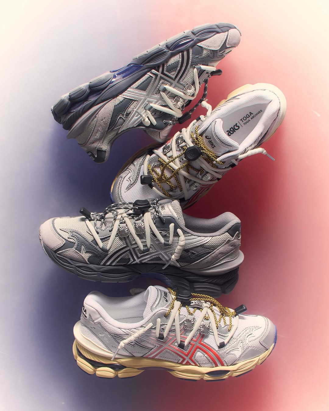 ASICS x TOGA GEL-CUMULUS 16 TG 'White Red Pure Silver'