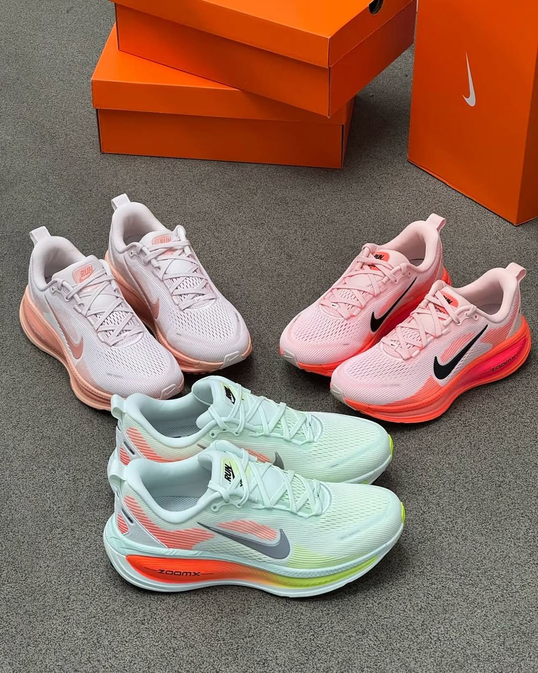 Nike Vomero 18 'Barely Green Hyper Crimson'