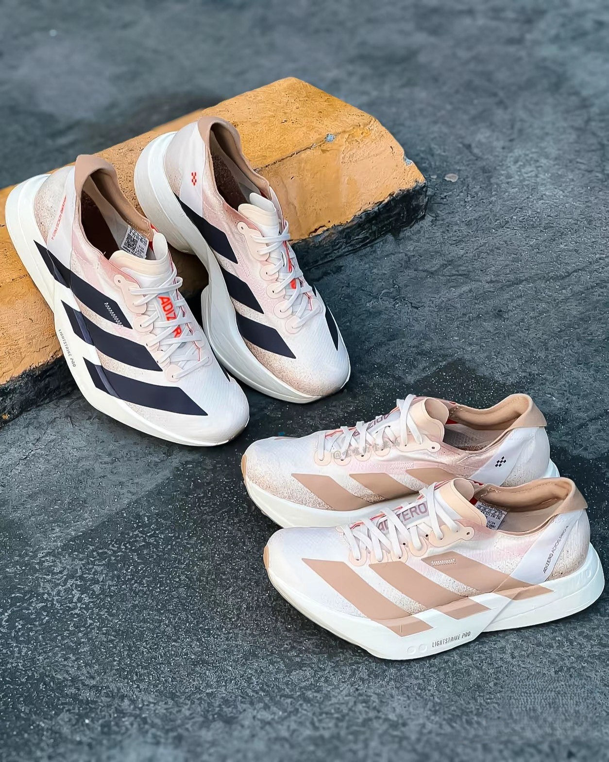 Adidas Adizero Adios Pro 4 'Chalk White Warm Sandstone'