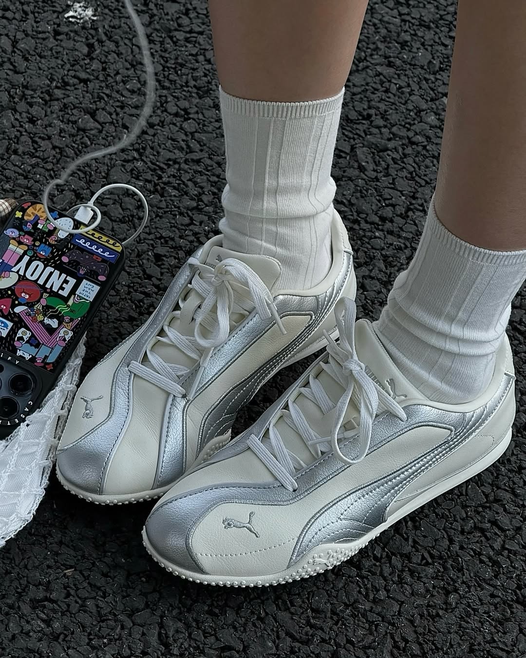 Puma Bella V2 Leather ‘Silver White’