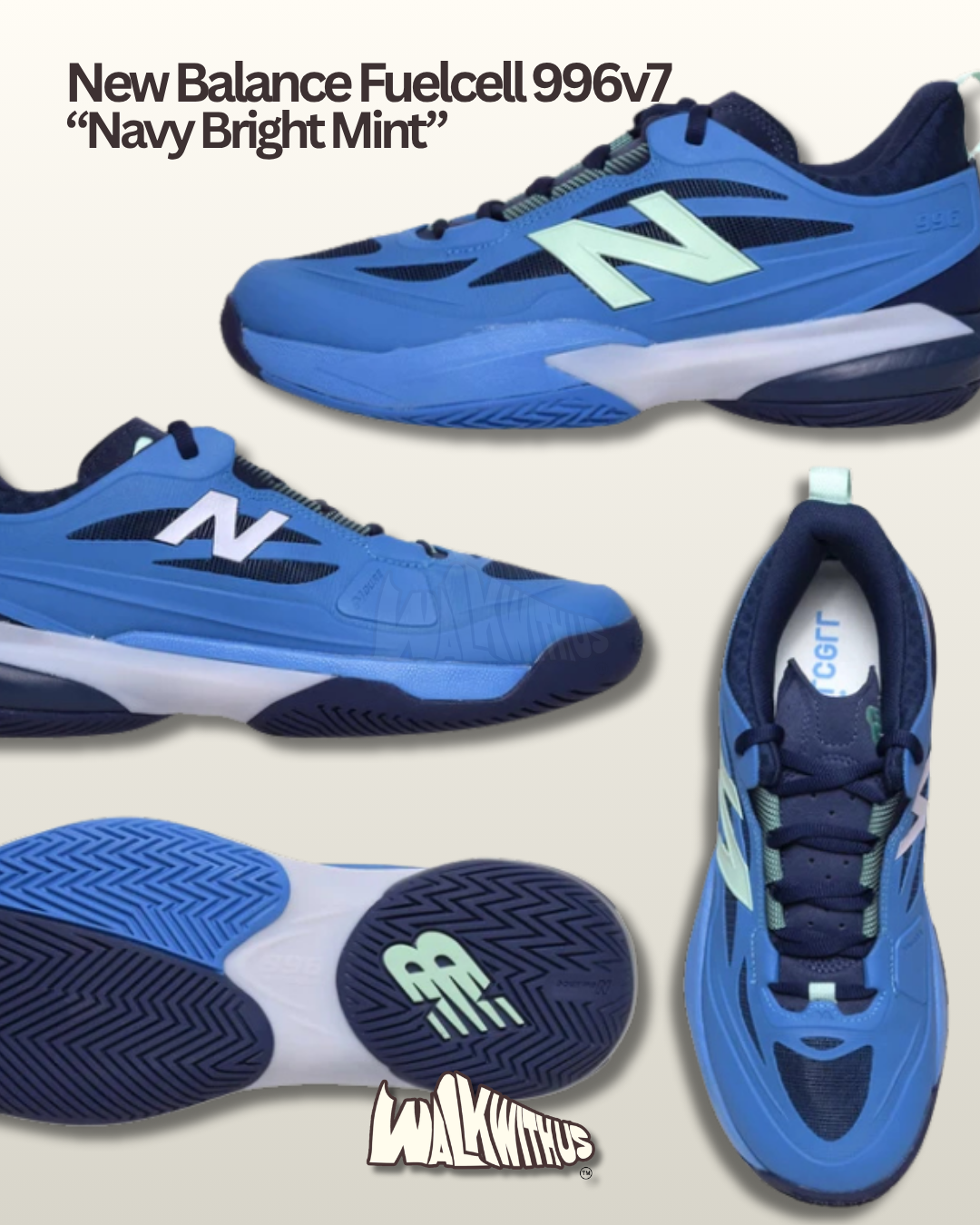 New Balance Fuelcell 996v7 "Navy Bright Mint"