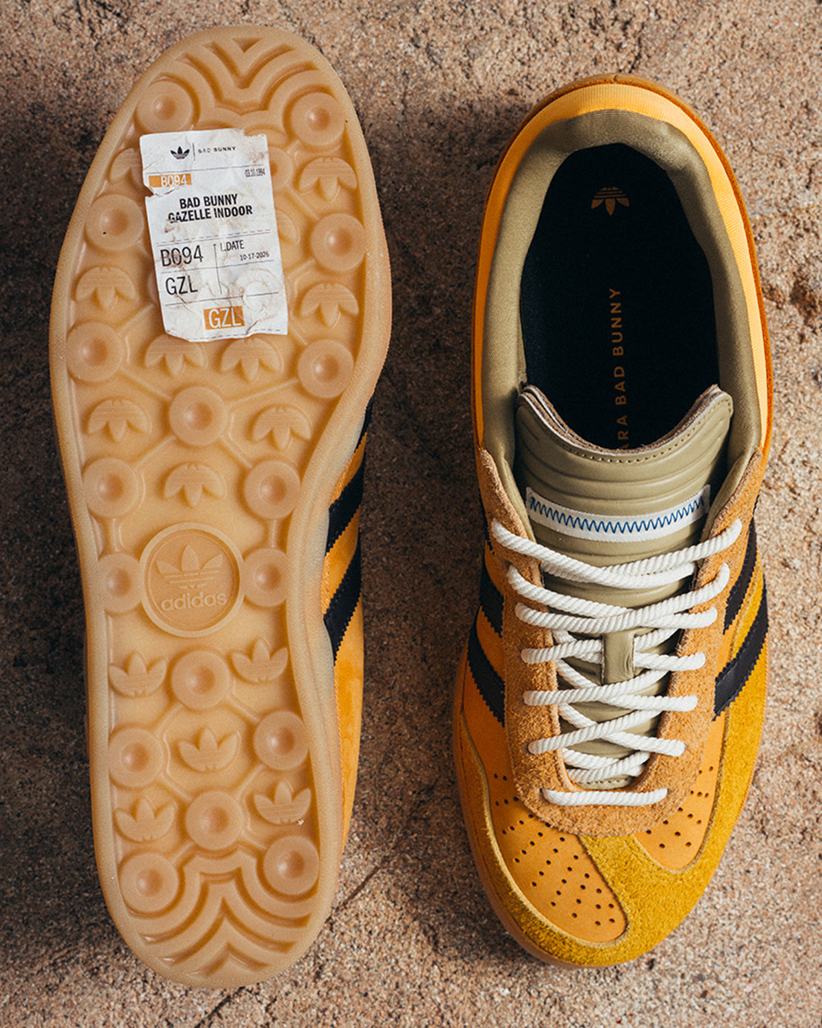 adidas Gazelle Indoor x Bad Bunny "Solar Gold"
