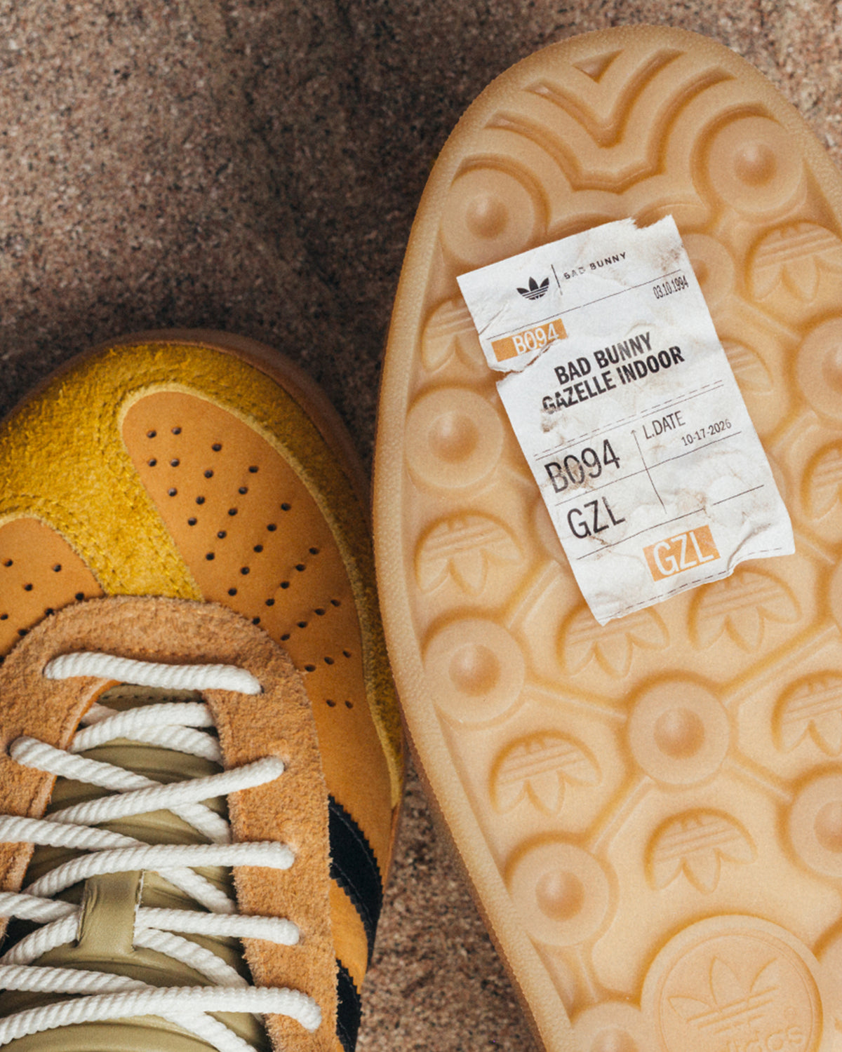 adidas Gazelle Indoor x Bad Bunny "Solar Gold"