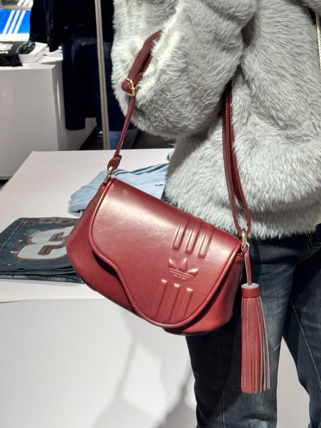 adidas NYR Makerphase Saddle Bag "Shadow Red"