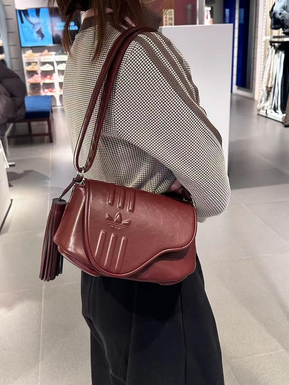 adidas NYR Makerphase Saddle Bag "Shadow Red"