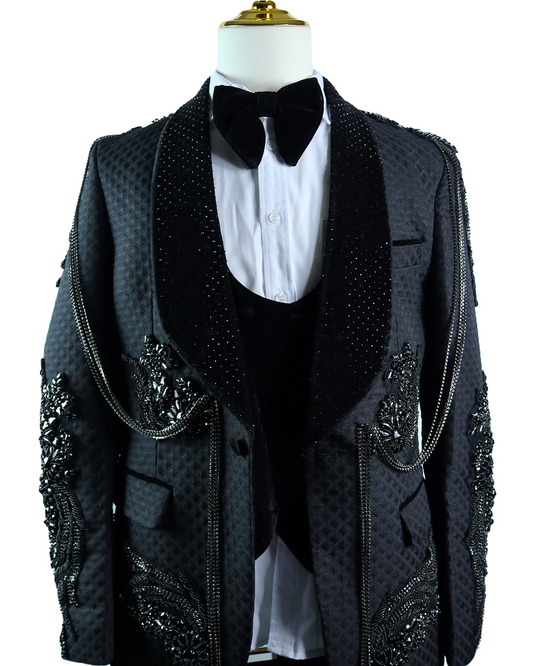 Black Coat with bowtie