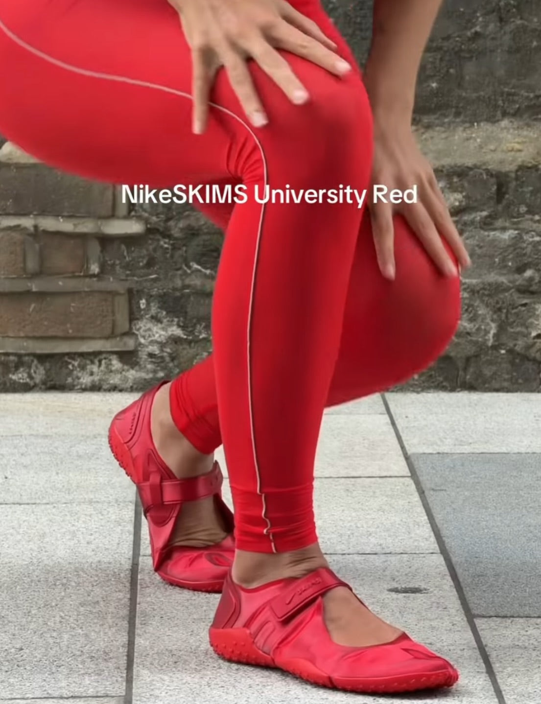 Nike SKIMS Rift Satin "University Red"